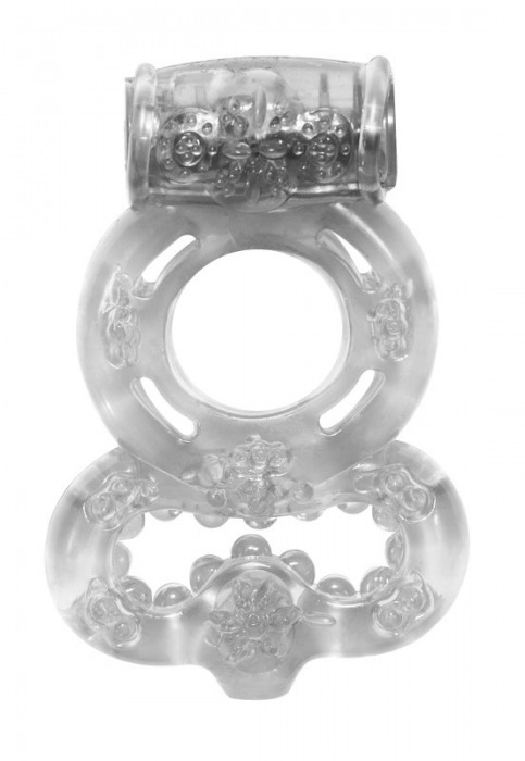 Прозрачное эрекционное кольцо Rings Treadle с подхватом - Lola Games - в Орехово-Зуево купить с доставкой