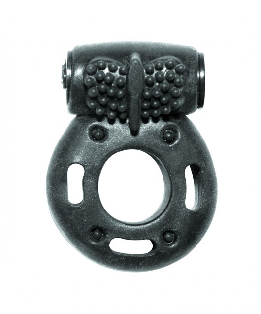 Черное эрекционное кольцо с вибрацией Rings Axle-pin - Lola Games - в Орехово-Зуево купить с доставкой