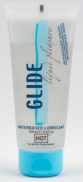Интимная смазка на водной основе Glide - 100 мл. - HOT - купить с доставкой в Орехово-Зуево