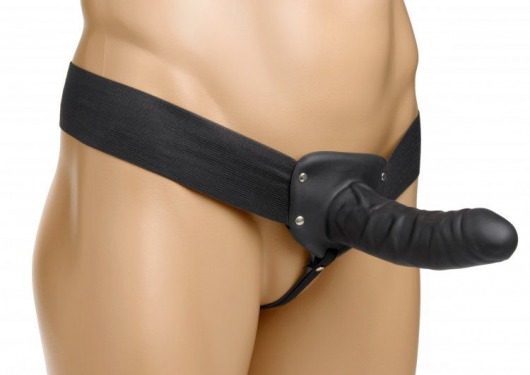 Полый страпон Erection Assist - 15,2 см. - XR Brands - купить с доставкой в Орехово-Зуево