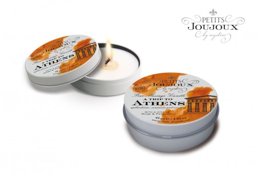 Массажная свеча Petits Joujoux Athens с ароматом муската и пачули - 33 гр. - MyStim - купить с доставкой в Орехово-Зуево