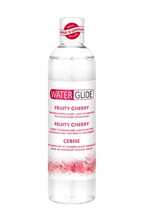 Лубрикант на водной основе с ароматом вишни FRUITY CHERRY - 300 мл. - Waterglide - купить с доставкой в Орехово-Зуево