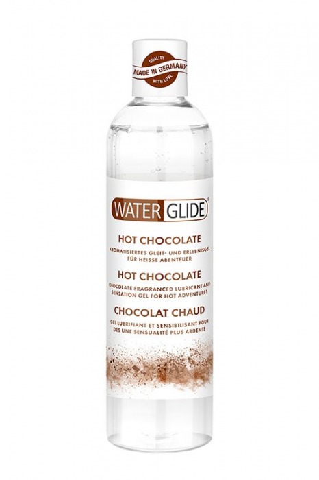 Лубрикант на водной основе с ароматом шоколада HOT CHOCOLATE - 300 мл. - Waterglide - купить с доставкой в Орехово-Зуево