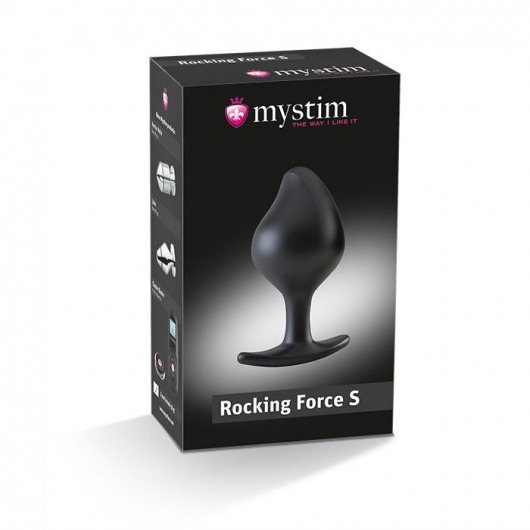 Анальная пробка Rocking Force S для электростимуляции - 9,5 см. - MyStim - купить с доставкой в Орехово-Зуево