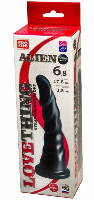 Насадка для трусиков харнесс Alien - 17,5 см. - LOVETOY (А-Полимер) - купить с доставкой в Орехово-Зуево