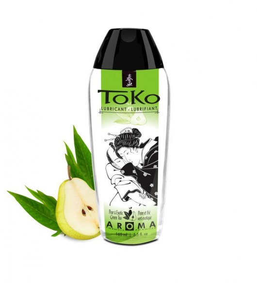 Интимный гель TOKO Pear   Exotic Green Tea с ароматом груши и зеленого чая - 165 мл. - Shunga - купить с доставкой в Орехово-Зуево